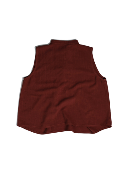 back-gathered sleeveless top