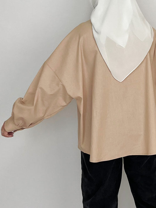 oversized puff sleeve shirt